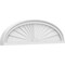 Ekena Millwork Elliptical Sunburst Architectural Grade PVC Pediment, 34"W x 9-1/2"H x 2"P PEDPS034X095ELL01 - alternate 1